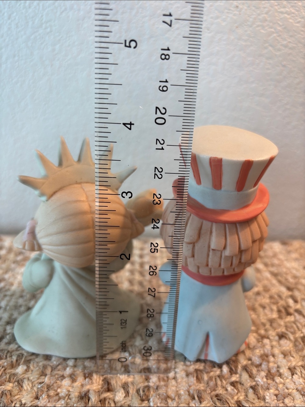 BUMPKINS Patriotic Resin Figurine Pair - Statue of Liberty & Uncle Sam - Picture 3 of 15